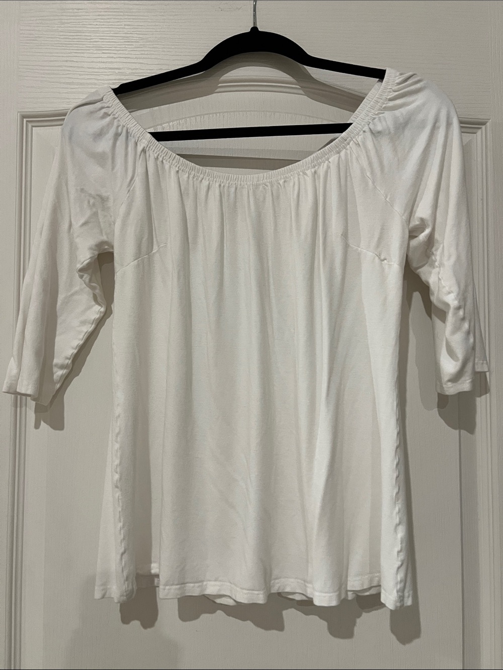 Women’s White Off-Shoulder Tunic Top